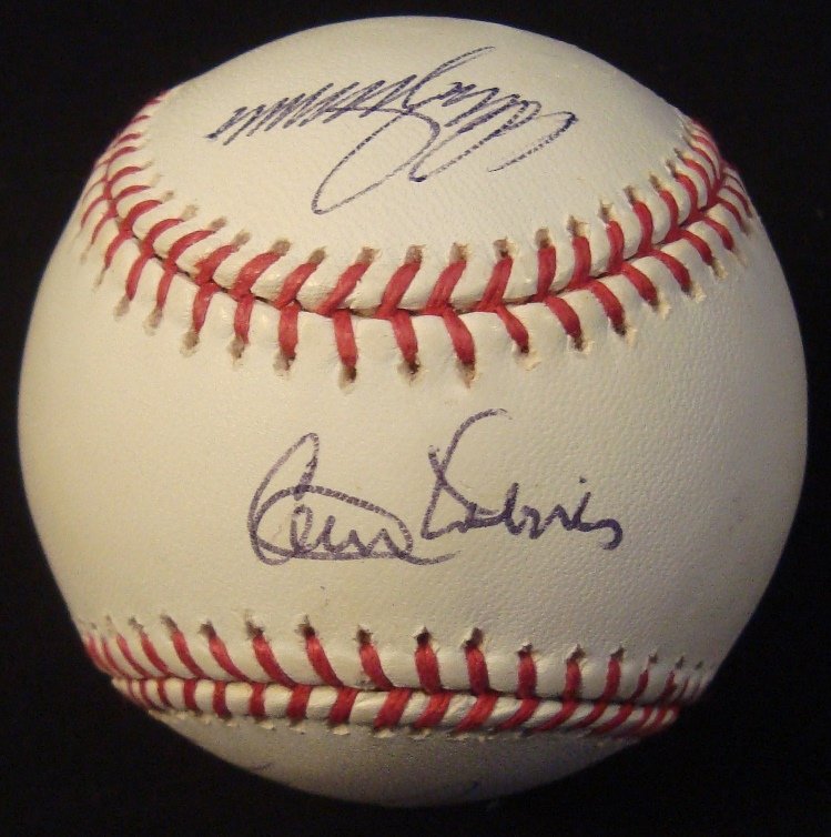 1955 World Champs Brooklyn Dodgers Multi-Signed: Official MLB Bud Selig Baseball signed by (6) members of the 1955 Brooklyn Dodgers World Championship team; beautiful group of signatures including Clem Labine, Don Zimmer, Ralph Branca, Roger Craig,
