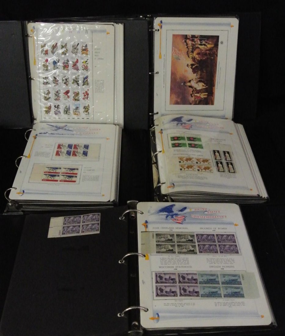 United States Stamp Collection: Very, clean useful collection of mostly 1960-1980 era issues on White Ace pages in (5)binders. Post office fresh with a total face value of $299+