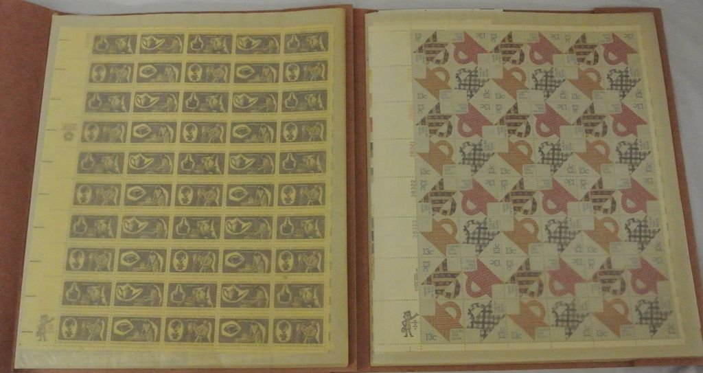 United States Mint Sheets & Such Face $380+: Useful lot of complete and partial sheets in two mint sheet files. Most are 8¢ thru 15¢ issues with many se-tenants. Fresh lot with a total face value of $380+