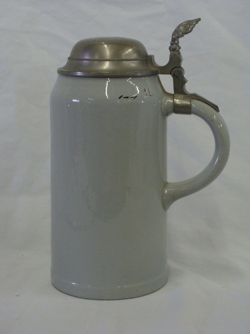 1921- 33 Mettlach Villeroy Boch 1 liter Stein 1526 Saar: 1921- 33 Mettlach Villeroy Boch 1 liter Stein 1526 Saar Basin