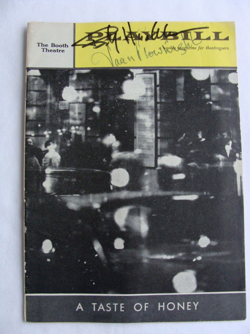 1960 Playbill Signed Billy Dee Williams: A Taste f Honey Signed by Billy Dee Williams and Joan Plowright