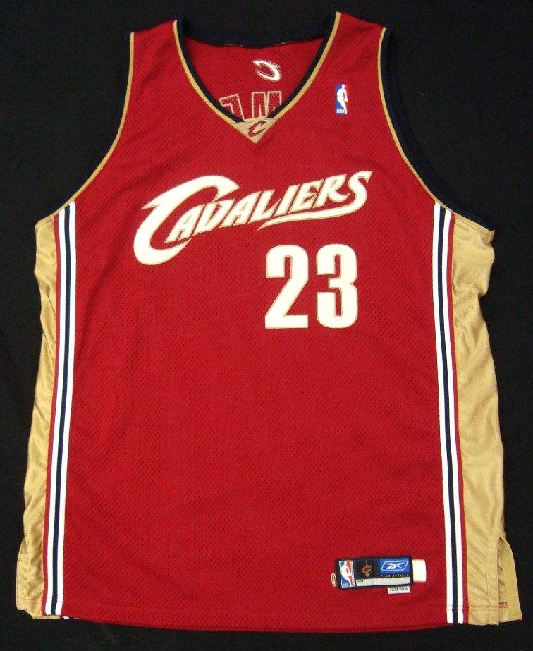 lebron james game worn jersey