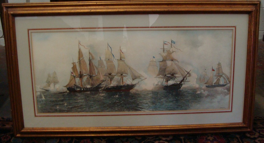 J.O. Davidson Watercolor, 1884: Julian Oliver Davidson,American(1853-1894) 34" x 14" image size, hand signed and dated l.r.