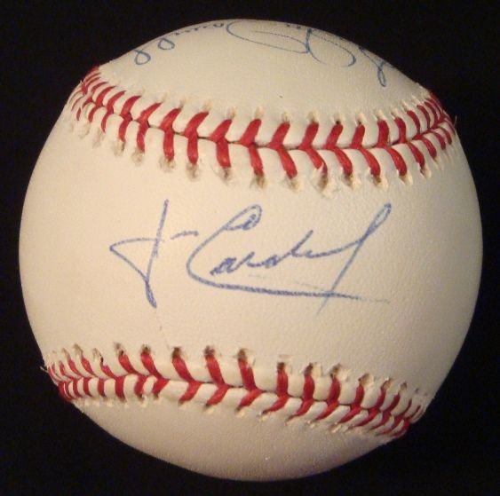 1960's Cleveland Indians Multi-Signed Baseball, (4) w: 1960's Cleveland Indians Multi-Signed Baseball; Official MLB Bud Selig ball signed by (4) Cleveland Indians team members from the 1960's; includes Jose Cardenal on the sweet spot, Steve Bailey, Sam Mc