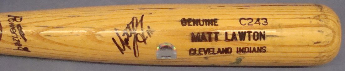 Matt Lawton Autographed Game Used Baseball Bat, SGC (1 of 5)
