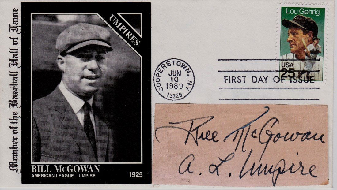 Bill McGowan Autographed First Day Cover (1 of 2)