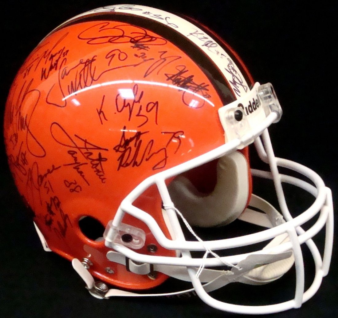 1999 Cleveland Browns Team Signed Helmet, (40+) (1 of 6)