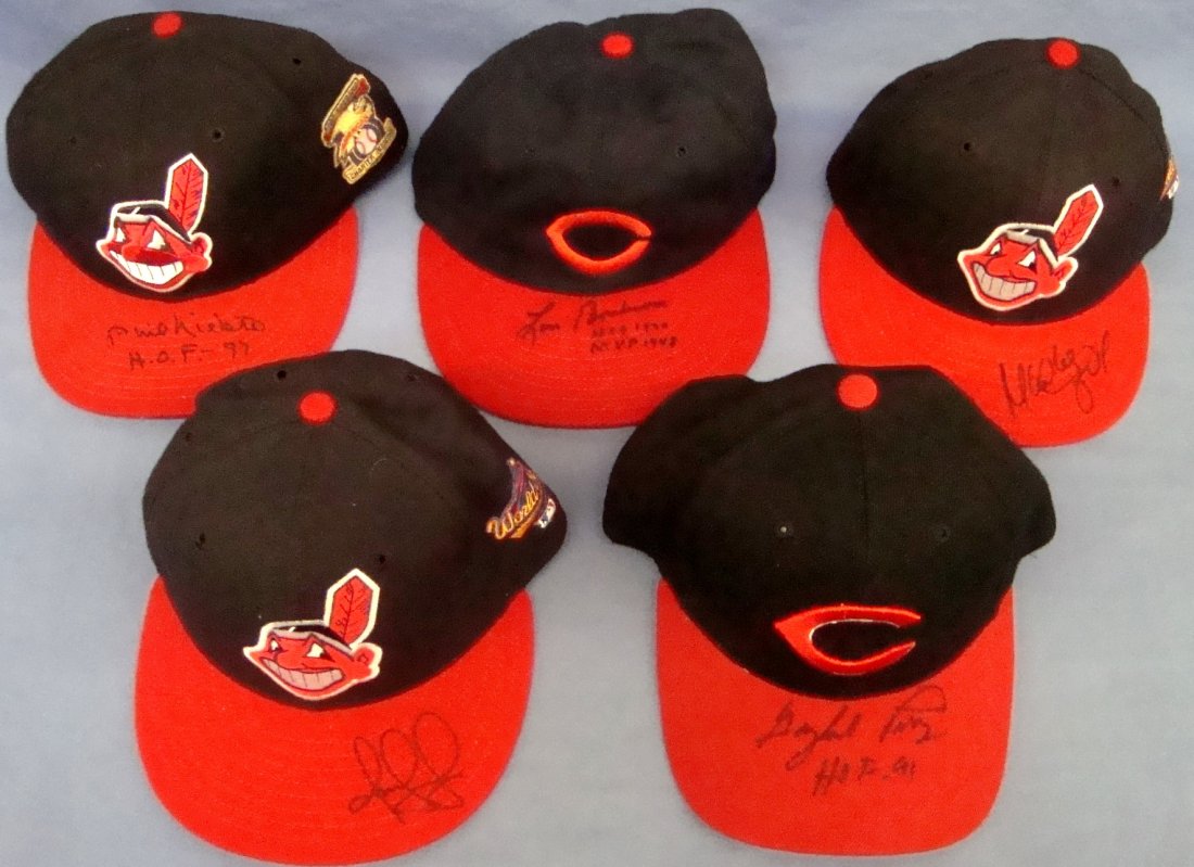 Lot of (5) Single Signed Cleveland Indians Baseball (1 of 6)