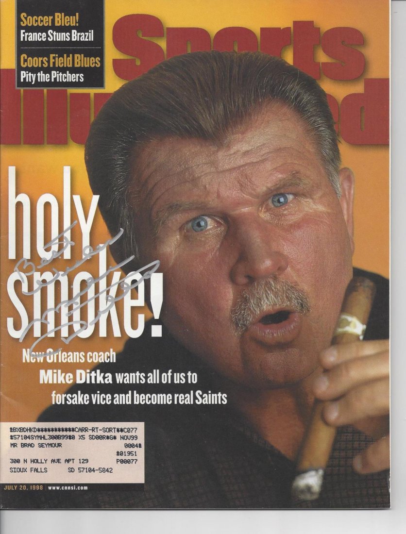 Mike Ditka Autographed 1998 Sports Illustrated Magazine (1 of 1)