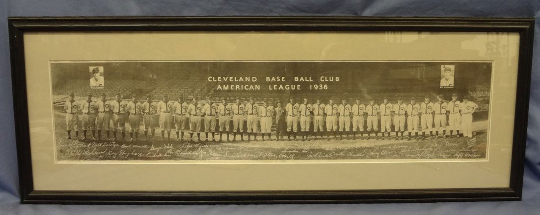 1936 Cleveland Baseball Club American League Panoramic (1 of 8)