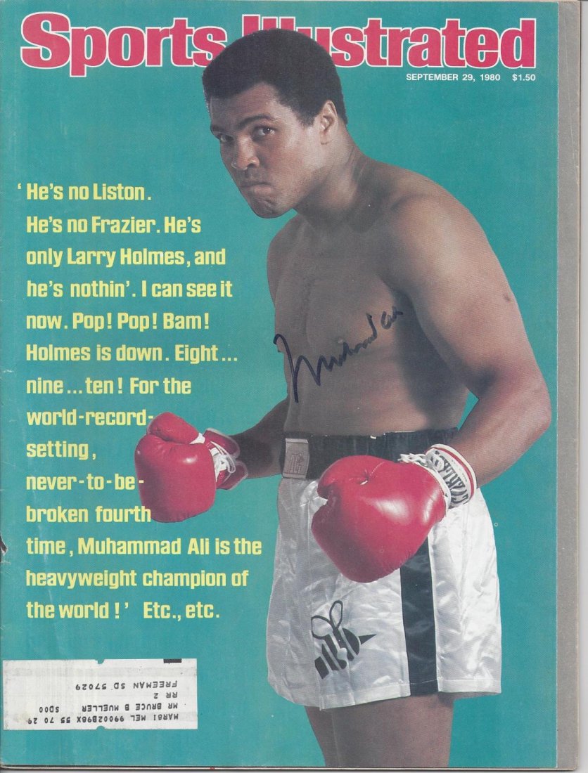 Muhammad Ali Autographed 1980 Sports Illustrated (1 of 1)