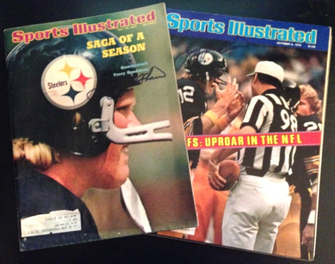 Pair of Terry Bradshaw Autographed Sports Illustrated (1 of 3)