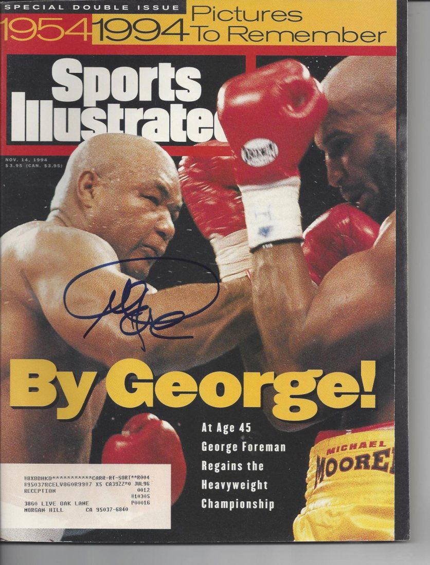 George Foreman Autographed 1994 Sports Illustrated (1 of 1)