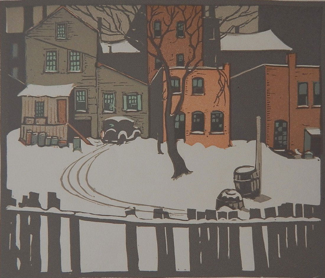 George Adomeit Woodblock American 1879-1967 (1 of 4)