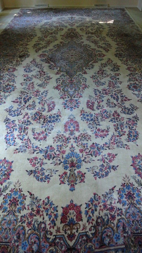 Semi-Antique Palace Size Laver Kermin Rug (1 of 5)