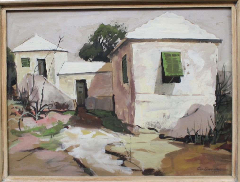 Carl Gaertner 1898-1952 Untitled Gouache on Cardboard (1 of 3)