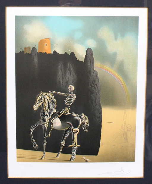 Salvador Dali The Horseman Of S N Lithograph