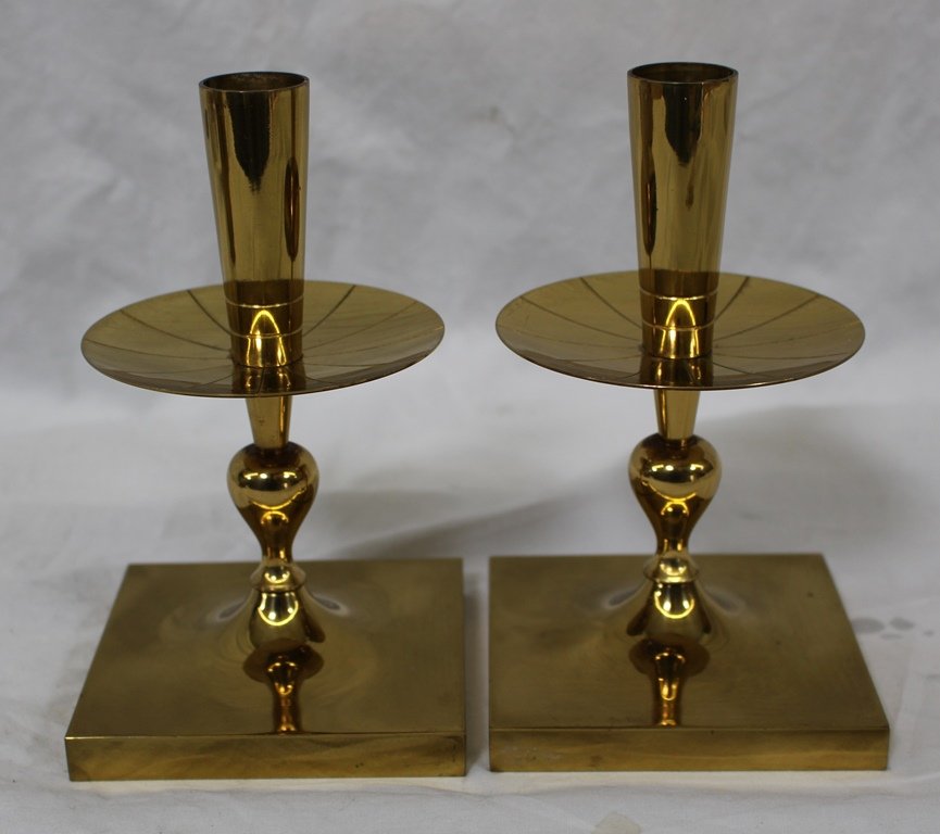 Tommi Parzinger Brass Candle Sticks (1 of 4)