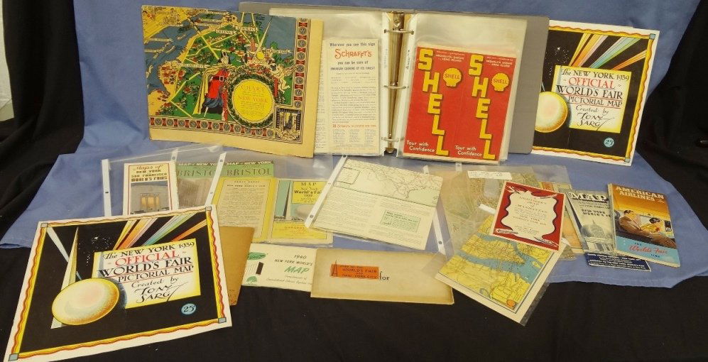 1939 New York World's Fair Maps from Esso, Shell, Gulf, (1 of 8)