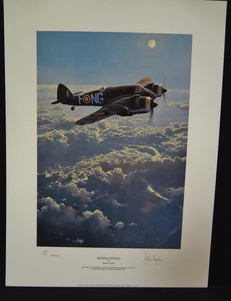 Robert Taylor "Moonlighting" signed lithograph with (1 of 6)
