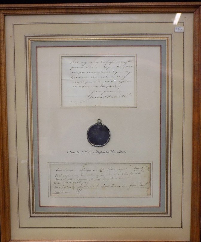 Alexander Hamilton Writing/Strands of Hair (1 of 7)