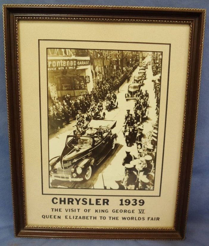 Gelatin Framed Photo King George VI and Queen Elizabeth (1 of 3)