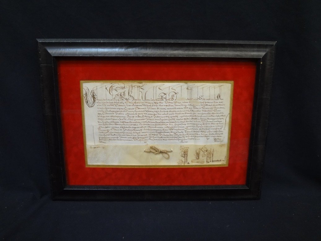 Antique, Rare Parchment/Vellum document from the 1600's (1 of 5)
