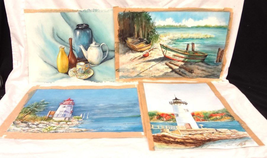 (4) Original Waltercolors from Marian Tietig Jack (1 of 9)