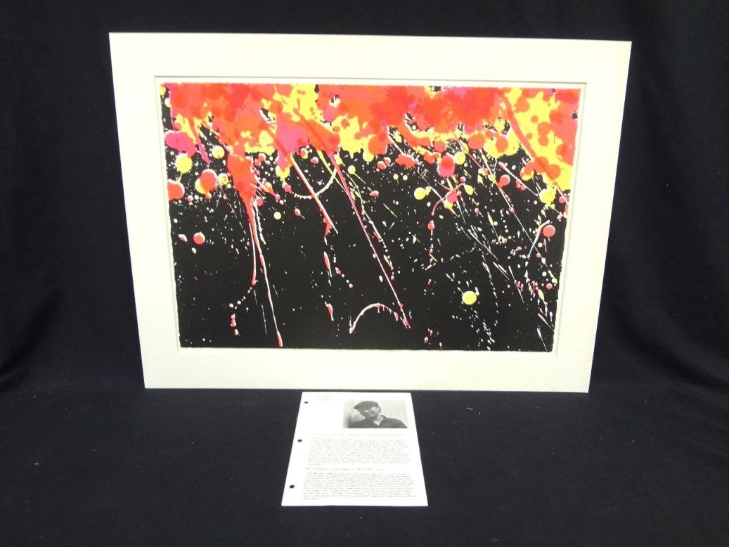 Walasse Ting Signed Lithograph "Fireworks" 1974 (1 of 5)