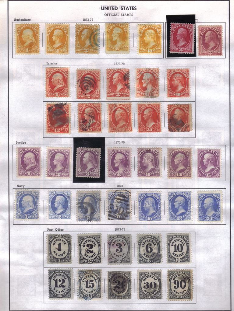 United States Unused Used Back of the Book Collection (1 of 5)