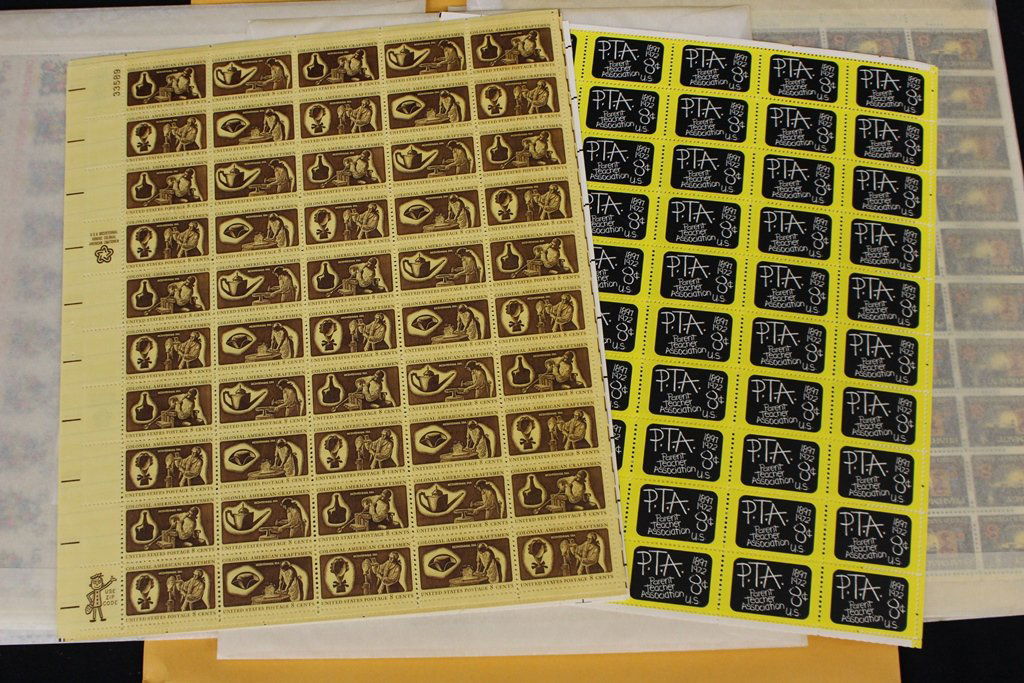 1971-73 Eight Cent Mint Sheets Plus More Face $330+ (1 of 1)