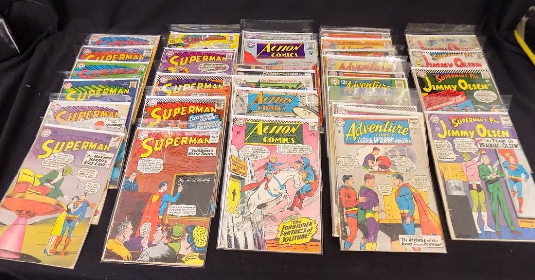 1960's 12c Comic Books Superman, Action Comics,: 1960's 12c Comic Books Superman, Action Comics, Adventure Comics, Jimmy Olsen