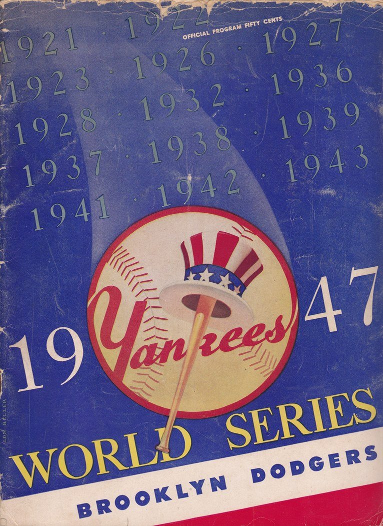 1947 World Series Program NY Yankees vs. Brooklyn (1 of 8)