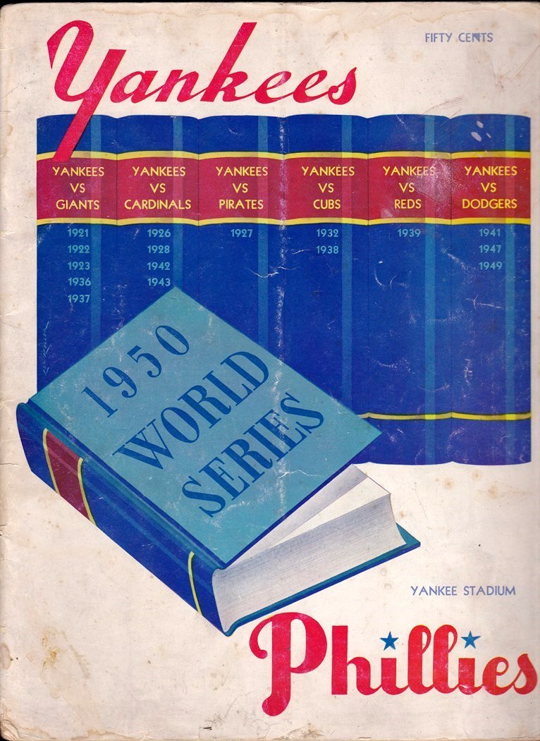 1950 World Series Program, NY Yankees vs. Phillies (1 of 6)