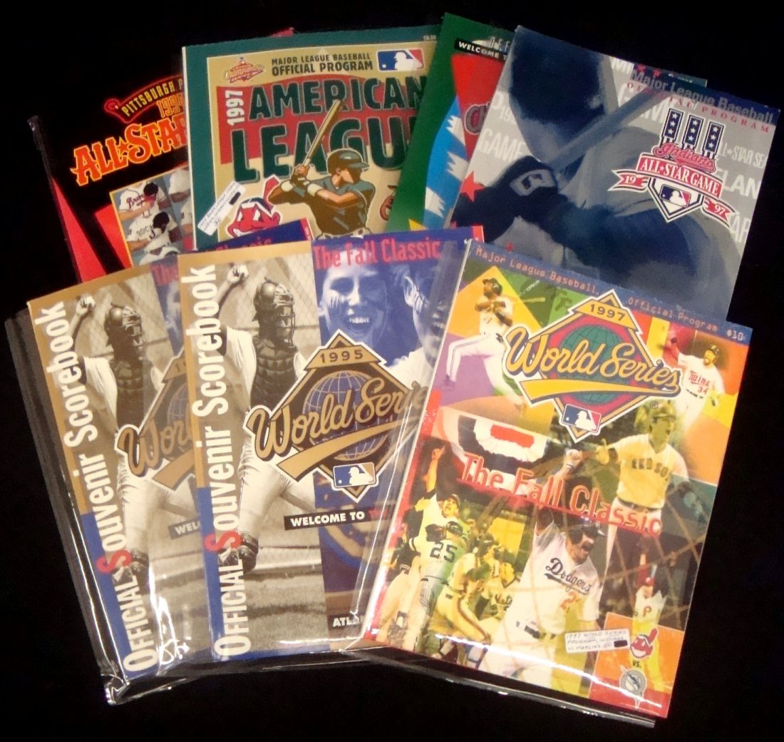 Lot of (7) Baseball Programs w All-Star & World Series (1 of 1)