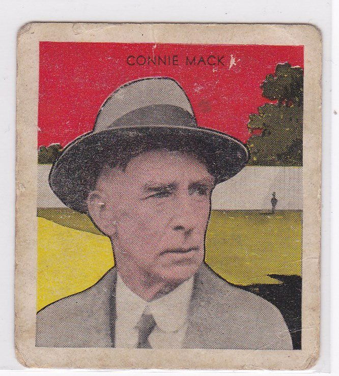 Rare 1933 R305 Connie Mack #44 Tattoo Orbit Card (1 of 2)
