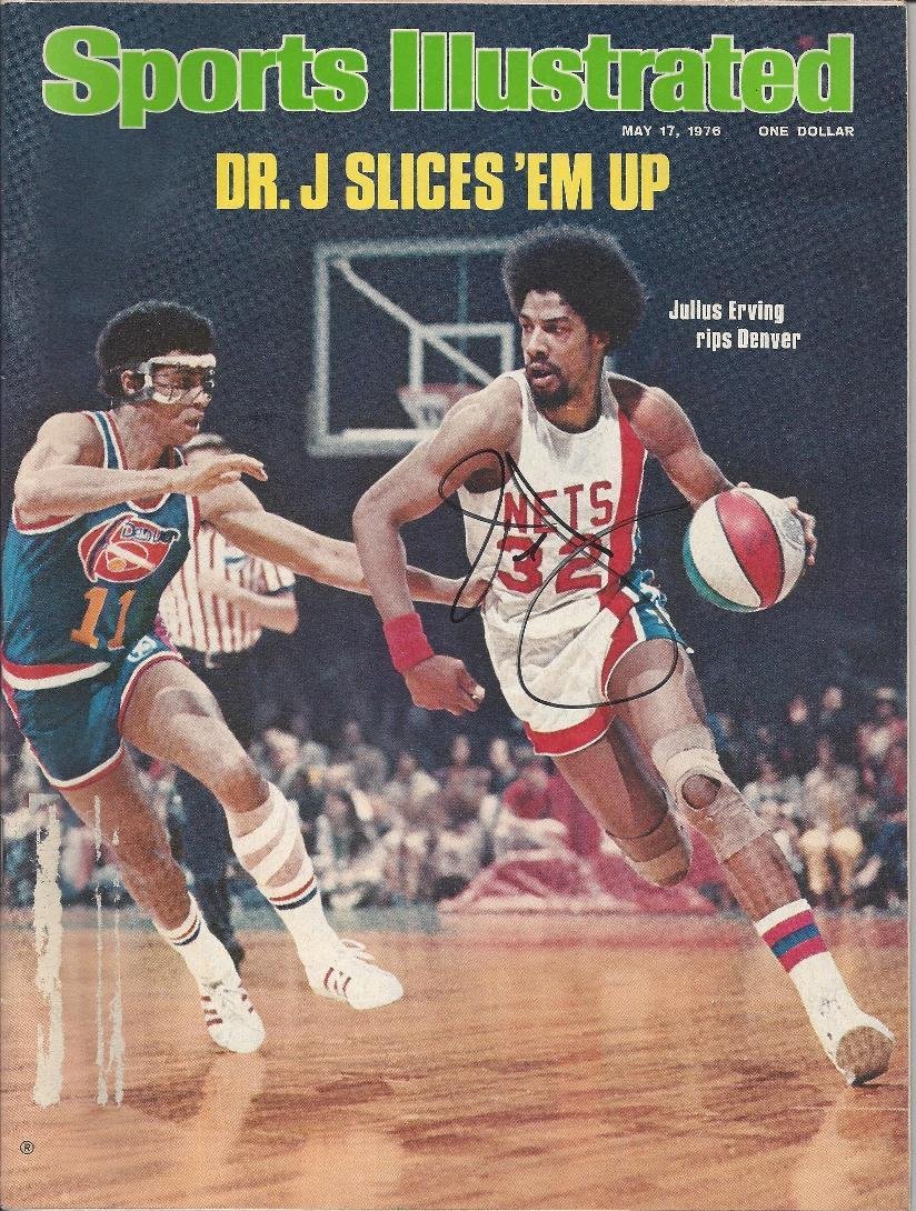 Julius Erving Autographed 1976 Sports Illustrated (1 of 1)