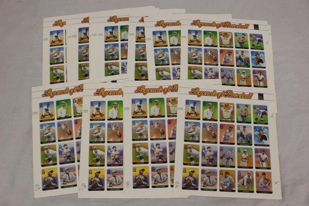 (24)Sheets of the Legends of Baseball Stamps issued in (1 of 1)