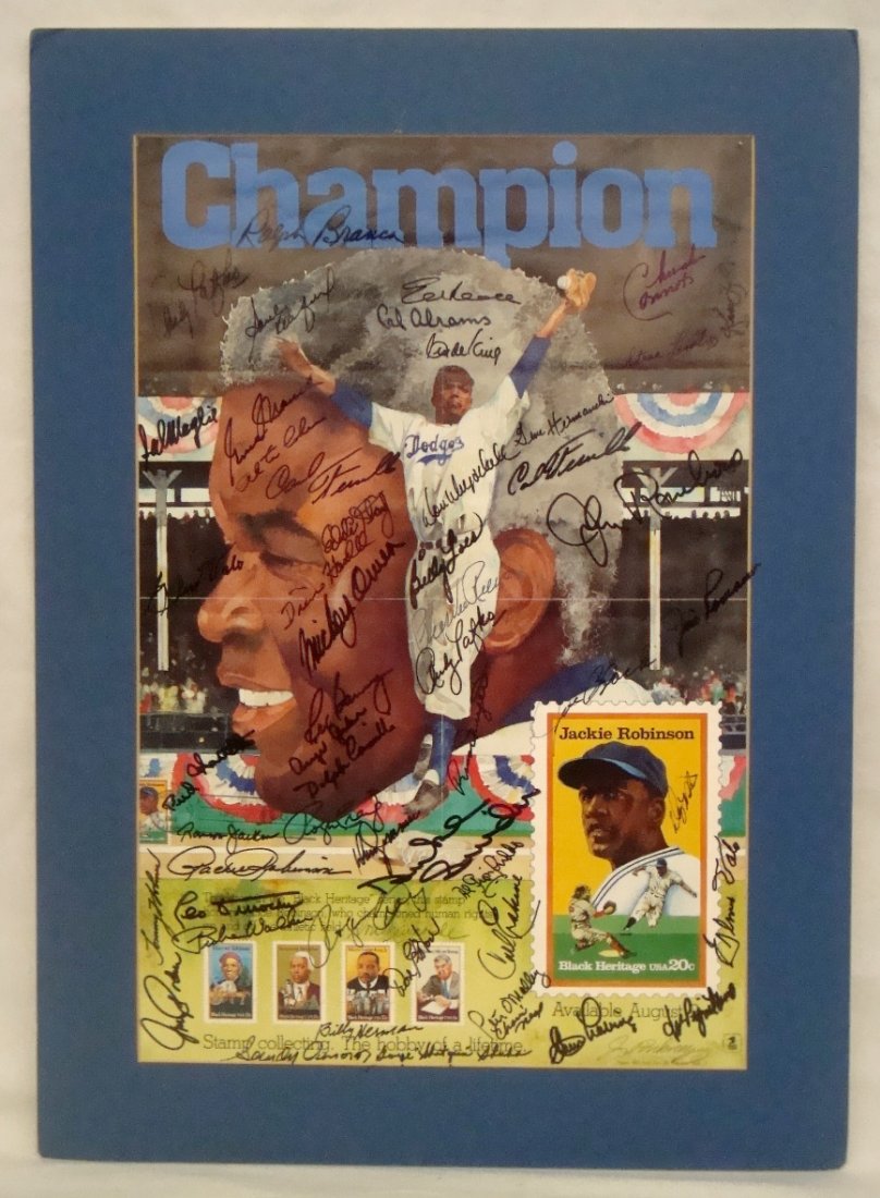 USPS Issued "Champion" Poster Feat Jackie Robinson (1 of 3)