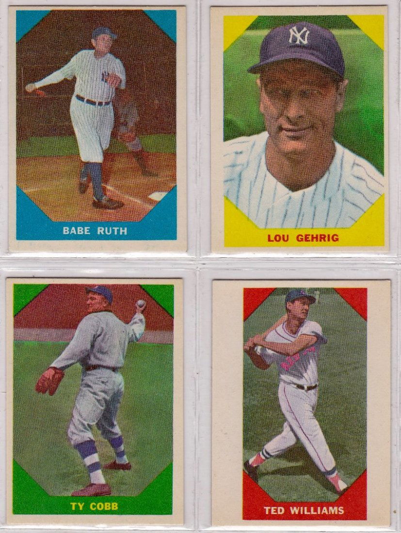 1960 Fleer Baseball Greats Complete Set, (79) Cards w (1 of 9)