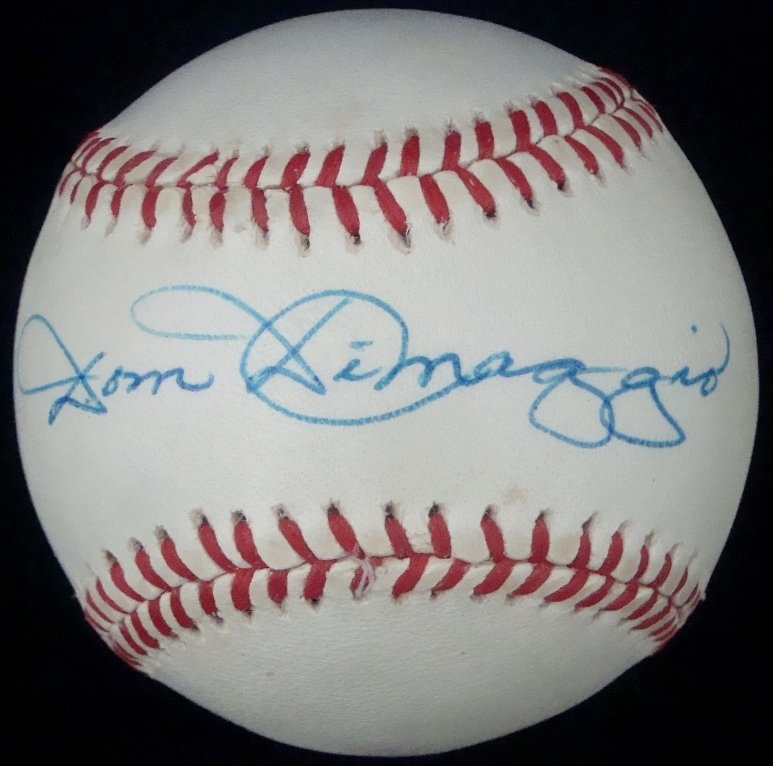 Dom DiMaggio Single Signed OAL Baseball (1 of 2)