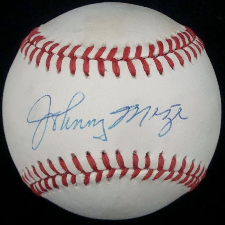 Johnny Mize Single Signed ONL Baseball (1 of 2)