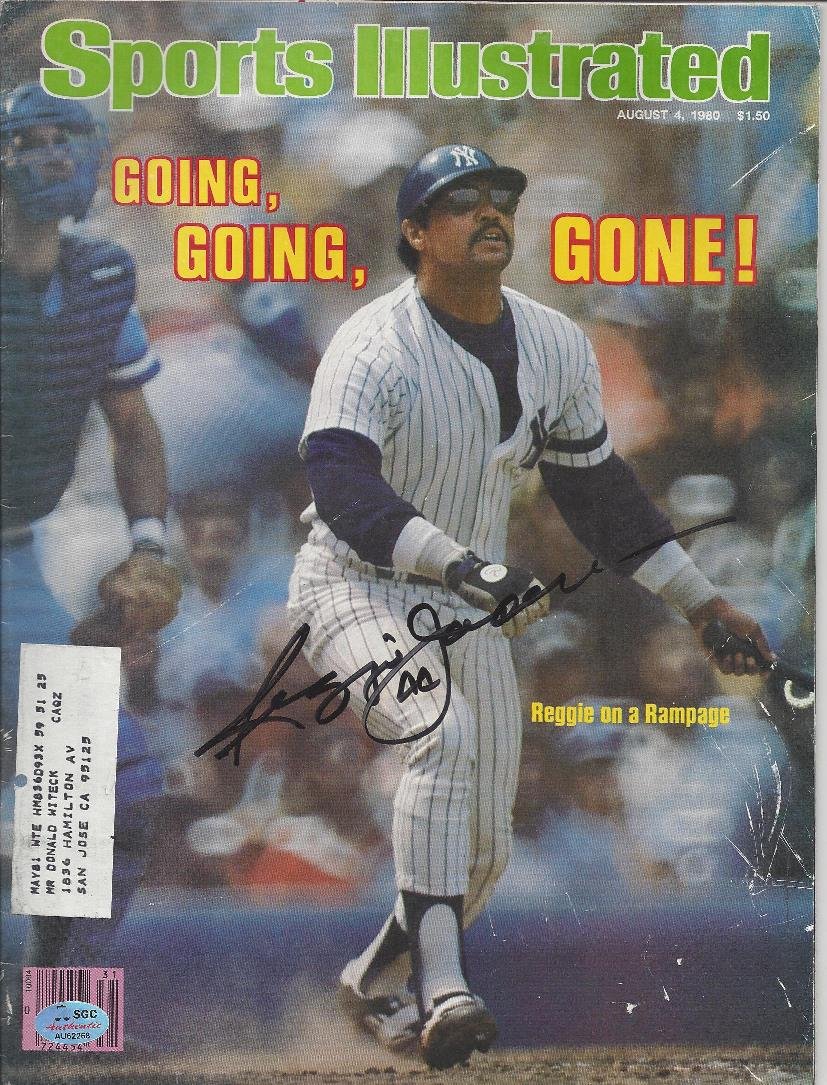 Reggie Jackson Autographed 1980 Sports Illustrated (1 of 1)