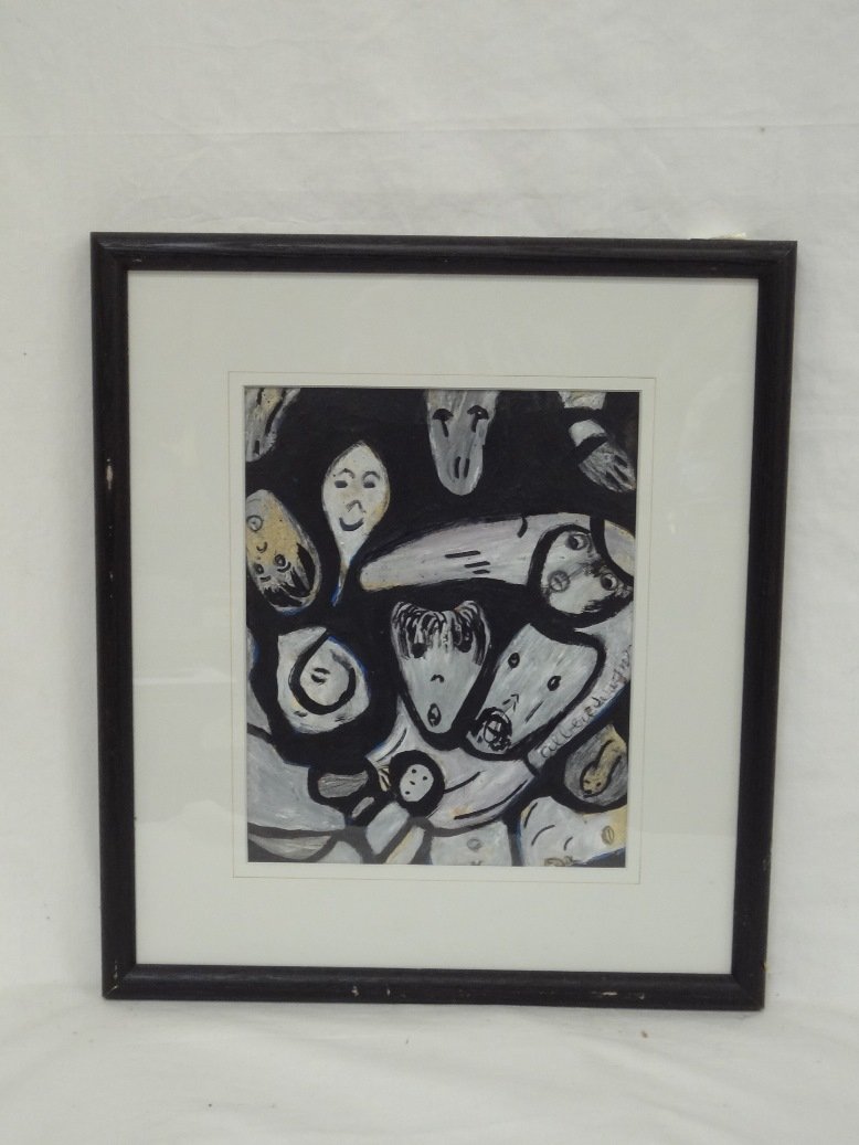 Original Acrylic Folk Art Painting by Rev. Albert (1 of 3)