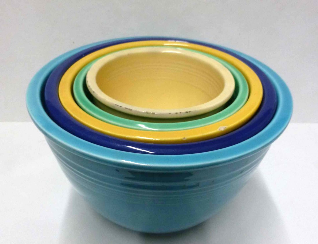 Fiesta Ware set 5 Nesting Mixing Bowls (1 of 7)