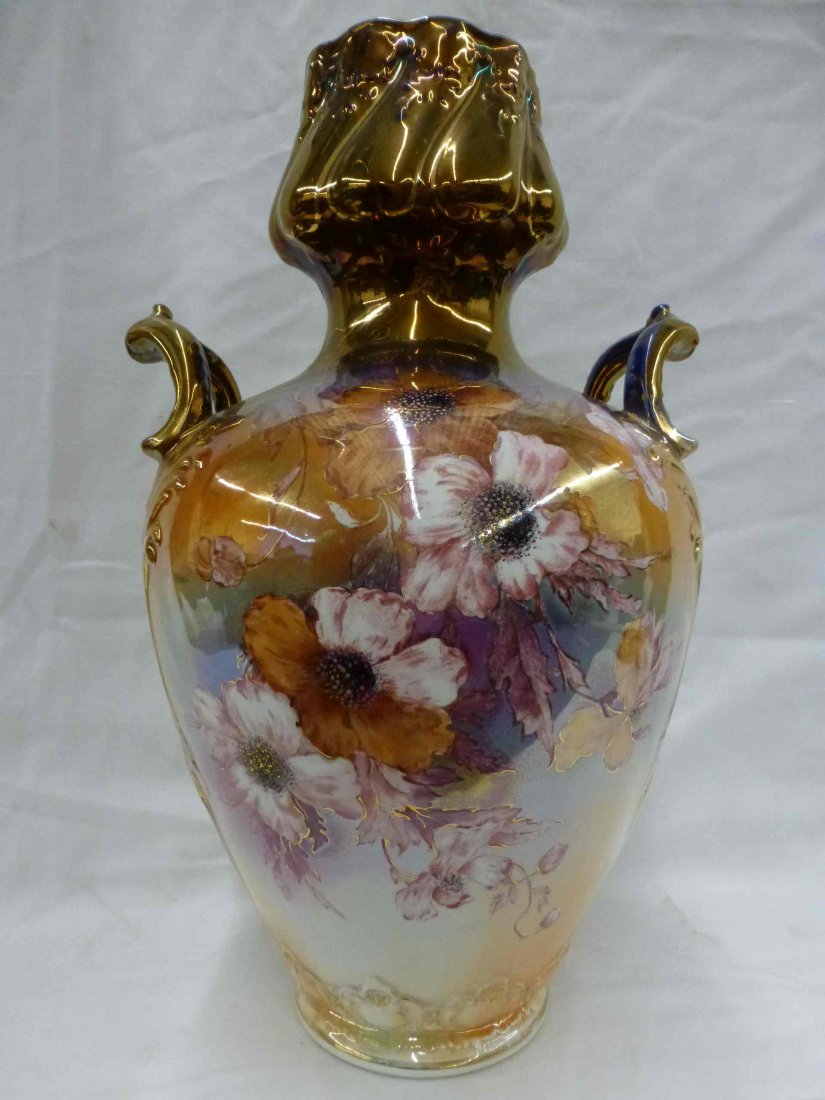 Early Royal Bonn Vase w Gilt Neck Germany (1 of 3)