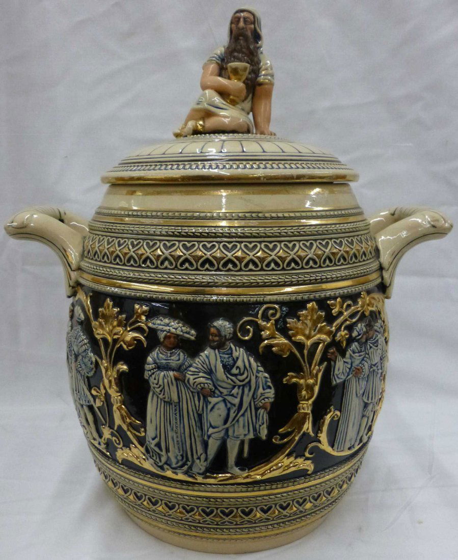 German Lidded Punch Bowl Stoneware Tureen Stein (1 of 4)