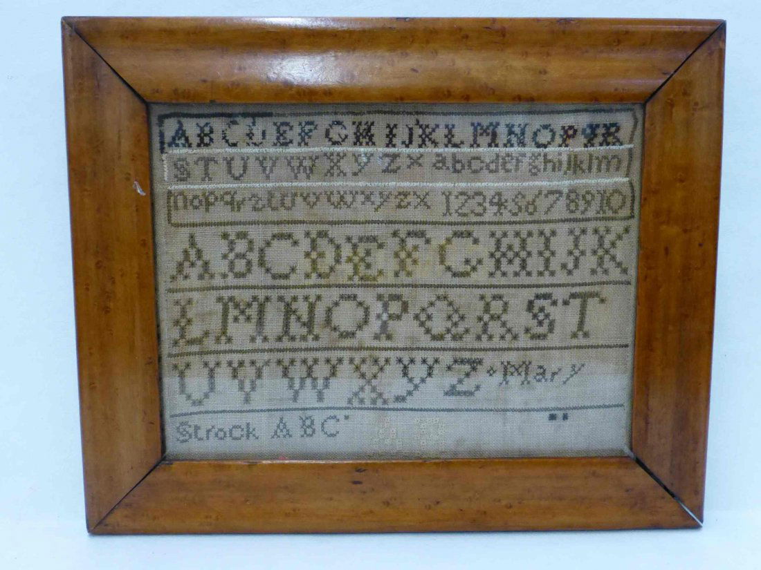Sampler Crossstitch Emboridery Signed (1 of 2)