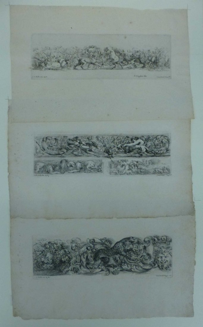 Della Bella, Stefano Etchings 3 Friezes (1 of 7)