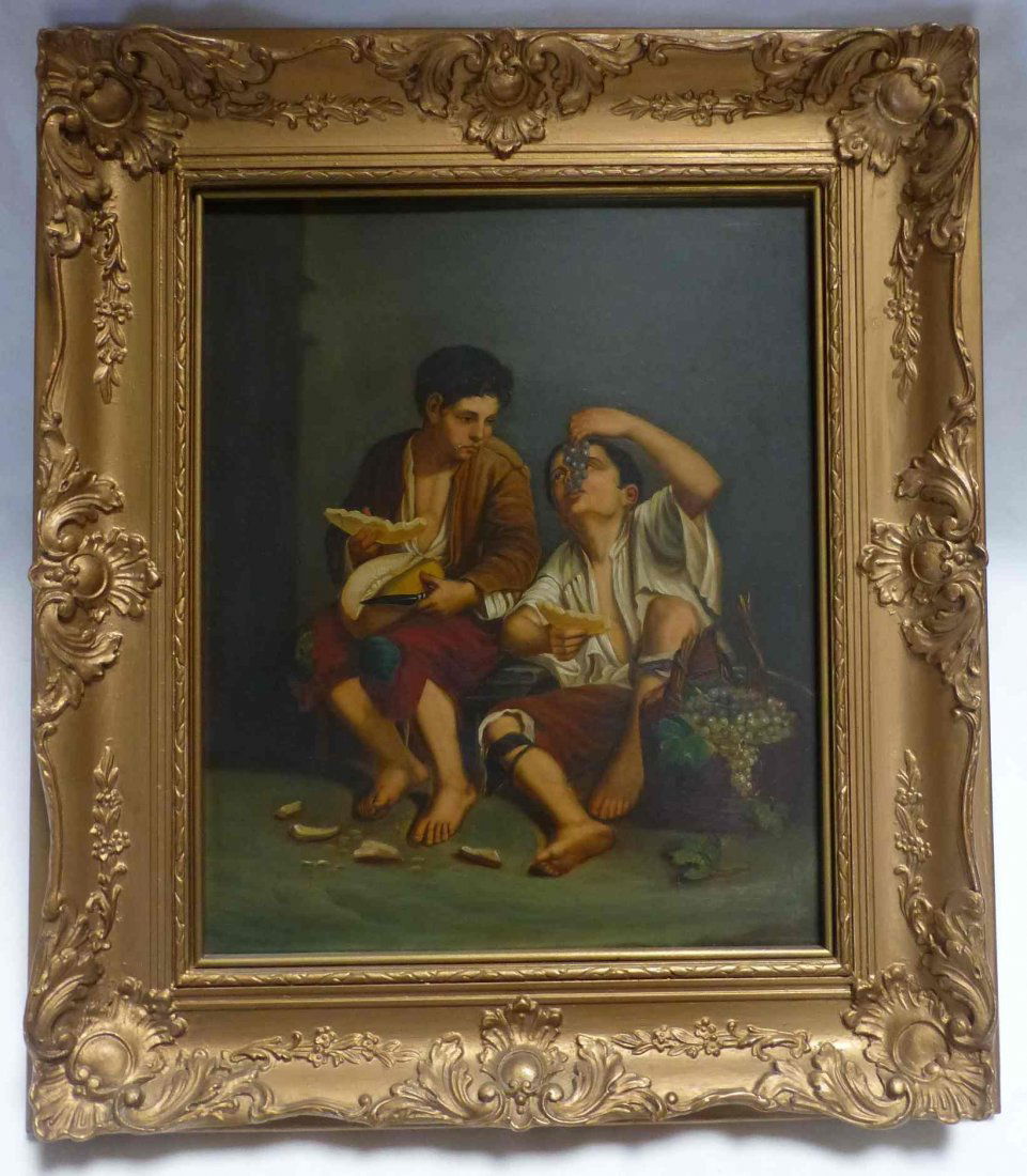 After Bartolome Murillo (Spanish, 1617-1682) Oil on (1 of 3)